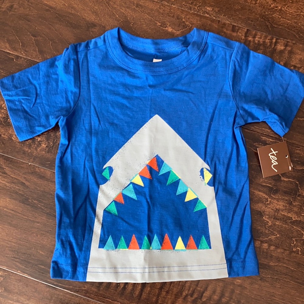 Tea Collection Short Sleeve Shark Shirt